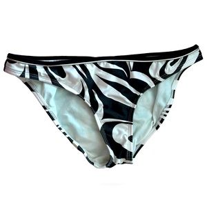 Rampage Swim Abstract Animal Like Print Bikini Bottoms Large